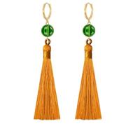ZIAFRPN Anime Akatsuki No Yona Princesse Boucles D’Oreilles Yona de l’Aube Haku Perles Vertes Pompon Boucles D’Oreilles Cosplay Bijoux Accessoires pour Les Femmes