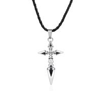 ZIAFRPN Anime Fate Stay Night Collier Fate Zero Sabre Emiya Croix Pendentif Collier pour Femmes Hommes Accessoires Manga Bijoux Cadeau