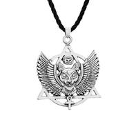 ZIAFRPN Bastet Chat égyptien Talisman Collier Pendentif Collier pour Femmes Hommes Animal Oeil D’Horus Amulette Bijoux Cadeaux