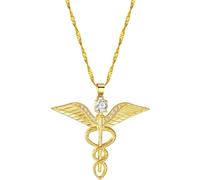 ZIAFRPN Bijoux 2021 Tendance Personnel De Collier pour Femmes Preuve D’Amour Collier Pendentif Bijoux pour Fille Médecin Infirmière Cadeau