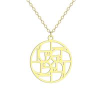 ZIAFRPN bijoux Fibonacci Swirl Pendentif Collier pour Femmes Filles Spirale-Nombre d’Or Charme Cou Chaîne Math Bijoux Cadeau cadeau