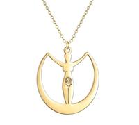 ZIAFRPN Bijoux Mythologie Lune Déesse Amulette Collier Fertilité Talisman Pegan Déesse Mère Terre Bijoux Cadeau