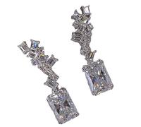 ZIAFRPN Boucles d’Oreilles Femmes à la Mode avec des Bijoux créatifs cubiques géométriques pour Les fiançailles de Mariage