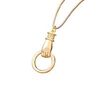 ZIAFRPN Bracelet plaqué Or Pendentif Collier Simple Design Style Sportif Mode Fête Cadeaux Exquis