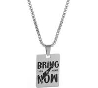 ZIAFRPN Classique juif étoile de David Take Me Home carré Pendentif Collier pour Hommes et Femmes Street Hip Hop Jewelry félicitations Cadeaux