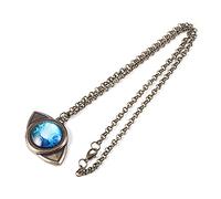 ZIAFRPN Collier avec pendentif amulette The Promised Neverland Eye Bleu Anime Cosplay Bijoux Cadeau pour Femme et Homme