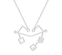 ZIAFRPN Collier Coeur d’Etheria en Acier Inoxydable She-ra Cosplay Pendentif She-ra Collier de cœur sûr pour Hommes et Femmes Bijoux Vintage