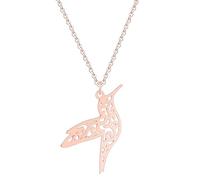 ZIAFRPN Collier colibri animal origami bijoux pour hommes oiseau volant long collier pour la déclaration de cadeau de la Saint-Valentin des femmes Bijoux