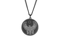 ZIAFRPN Collier Gothique Horus L’Ancien Dieu Déesse Égyptienne Pendentif Collier Aile Magique Kabbale Amulette Salomon Colliers Charme Bijoux pour Hommes félicitations Cadeaux