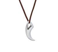 ZIAFRPN Collier Gothique Mode Unique Polonais Wolf Fang Pendentif pour Hommes Femmes Punk Hip Hop Animal Tooth Collier Bijoux félicitations Cadeaux