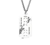 ZIAFRPN Collier Gothique Punk Hip Hop Music Band Judas Priest Collier Forme Pendentif pour Hommes Femmes Chaîne Collier Amitié Cadeau Bijoux félicitations Cadeaux