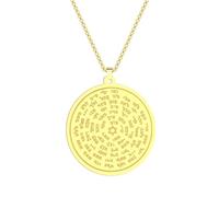 ZIAFRPN Collier Hommes,72 Noms du Dieu Moïse Collier Accessoires Exquis pour Hommes et Femmes