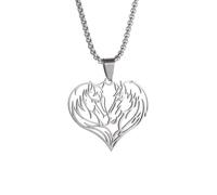ZIAFRPN Collier Hommes Exquis Amour Couple Cheval Pendentif Collier Femmes Hommes Équitation Saint Valentin Bijoux Cadeau Meilleurs Cadeaux