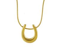 ZIAFRPN Collier Hommes, Fer à Cheval Boucle Mode délicat minimalisme Pendentif Collier avec chaîne Bijoux Cadeau pour Les Femmes