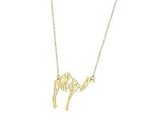 ZIAFRPN Collier Hommes, Mode Animal Simple Silhouette en Forme Pendentif Collier Bijoux Désert Cadeau