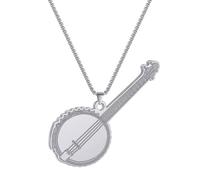 ZIAFRPN Collier Hommes,Rétro Le Yueqin de la Nationalité de Pékin Pendentif Collier Musical Bijoux Ras de Cou Collier pour Femmes Hommes Cadeaux