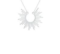 ZIAFRPN Collier Hommes, Sunburst Ras de Cou Collier Dainty Celestial Sunbeam Pendentif Chaînes Collier pour Femmes Fille Bijoux Cadeaux