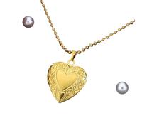 ZIAFRPN Collier médaillon en Acier Inoxydable Tendance pour Les Femmes Filles, Peut être Ouvert Pendentif reliquaire, avec Bijoux de Collier de Famille