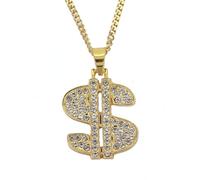 ZIAFRPN Collier Nouveau Collier Pendentif Dollar À La Mode pour pour Les Hommes Symbole Exquis Chaîne sur Le Cou Accessoires Mode Bijoux Mode