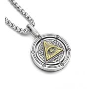 ZIAFRPN Collier Oeil d’Horus Collier Mauvais Oeil Pendentif Egypte Ancienne Protection Collier Bijoux Cadeau Hommes et Femmes Amulettes Mode