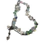 ZIAFRPN Collier Pendentif d’Amour de Fleur de Cristal coréen pour Femmes 2023 Collier Ras de Cou en Perles à la Mode Y2K Accessoires de Bijoux