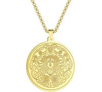 ZIAFRPN Collier Pendentif pour Femmes Hommes déesse Magie Occulte ésotérique amulette breloque chaîne Bijoux Cadeau