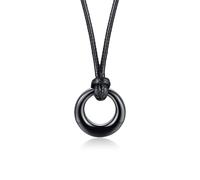 ZIAFRPN Collier pour Hommes Cercle DE LA Vie ÉTERNITÉ Amour Karma Collier Souvenir Pendentif MÉMORIAL IMPERMÉABLE Collier Cendres pour Femmes Bijoux CRÉMATION pour Hommes Mode