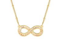 ZIAFRPN Collier pour Hommes Femmes Love Infinity Colliers, Élégant Pendentif Infini Pleine Pierres Éternité avec Chaîne Ajustable, Cadeau d’Amour pour Sa Mode