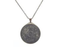 ZIAFRPN Collier Vintage Sept s Chevalière Collier Kabbale Amulette Pendentif pour Hommes Femmes Amulettes Juif Israélien Bijoux Mode