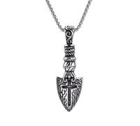 ZIAFRPN Collier Vintage Vitkin Croix Lance l Pendentif Hommes Collier Mode Style Goth Personnalité Accessoires Chaîne Collier Bijoux Mode