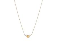 ZIAFRPN Colliers pour Hommes amitié Collier 1pcs Or Couleur Collier pour Les Femmes Simple Mode pêche Coeur Amour clavicule chaîne Bijoux