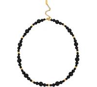 ZIAFRPN Colliers pour Hommes amitié Collier Agate Verte Pierre Pendentif Collier pour Femmes Or Couleur Chaîne Collier Mode Charme Bijoux