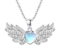 ZIAFRPN Colliers pour Hommes amitié Collier Ailes d’Ange Pendentif Collier Bijoux Cadeau Fête Cadeaux Bijoux Style de Niche