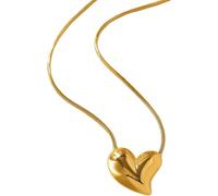 ZIAFRPN Colliers pour Hommes Collier de l’amitié Coeur Amour Pendentif Colliers pour Femmes Mode Vintage Chaîne Ras de Cou Collier Bijoux Fête Cadeaux d’Anniversaire