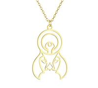 ZIAFRPN Colliers pour Hommes Collier de l’amitié Dieu du Zodiaque Dieu du Soleil Ra Collier Pendentif pour Femmes Bijoux égyptiens Déesse Collier Cadeau