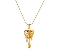 ZIAFRPN Colliers pour Hommes Collier de l’amitié Mode Niche Collier rétro Design Lave Amour Goutte d’Eau Haut de Gamme Sens Collier