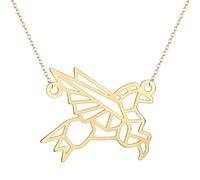 ZIAFRPN Colliers pour Hommes Collier de l’amitié Origami Pégase Cheval Volant Collier Femmes Mythologie Bijoux Mignon Animal Pendentif Collier Cadeau