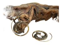 ZIAFRPN Créatif Rétro Couleur Or Sculpture Dragon Boucles D’Oreilles Classique Motif De Sculpture Boucles D’Oreilles pour Femmes Bijoux