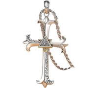 ZIAFRPN Croix Pendentif Unisexe Collier Personnalisé Léger Luxe Ins Style Simple Hip Hop Vintage Anniversaire Cadeau Premier Choix