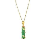 ZIAFRPN Dans Riches Fleurs Pendentifs Colliers Pour Les Femmes Vent Rétro Femme Acier Bijoux Dames Chaîne