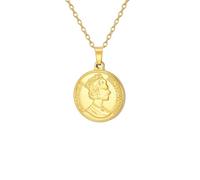 ZIAFRPN Double Face Pendentif Collier breloque Rond Lettres Colliers Femmes Fille Mode Bijoux Cadeaux