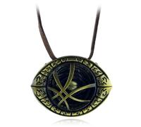 ZIAFRPN Dr Strange Collier Hommes Doctor Strange Infinity Time Stones Oeil d’Agamotto Collier Rotatif
