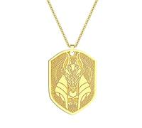 ZIAFRPN Égypte Ancienne Dieu de la Mort Osiris Pendentif Collier pour Femmes Hommes après la Vie Charme Cou chaîne amulette Talisman Bijoux