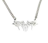 ZIAFRPN Européen et américain épine Hommes et Femmes Mode Hip hop Couple Argent Vintage Bijoux Collier Bijoux