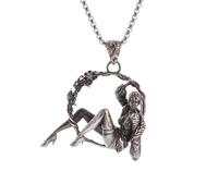 ZIAFRPN Exquis personnalité de la Mode Vigne Rose Bague Danse Déesse Spectacle Bague Danse Pendentif Collier pour Femmes Portant Bijoux Charme