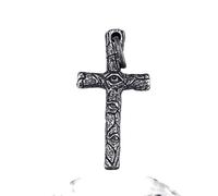 ZIAFRPN Fashion Gothic 2022 Collier Pendentif en Croix avec Dieu des Yeux Hommes Charme Cadeau de Petit ami