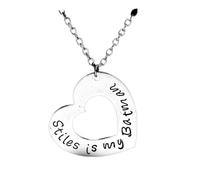 ZIAFRPN Fashion Teen Wolf Stiles est Mon Collier en Forme de cœur pour Filles avec Un Pendentif Collier Couleur Collier
