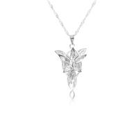 ZIAFRPN Film Le Seigneur Arwen Evenstar Collier Elfe Princesse Arwen Twilight Étoile Cristal Pendentif Colliers pour Femmes RAS de Cou Bijoux Cadeau