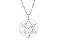 ZIAFRPN Géométrique étoile de David Pendentif israélien juif Chanceux de Style Ethnique Bijoux pour Hommes et Femmes félicitations Cadeaux