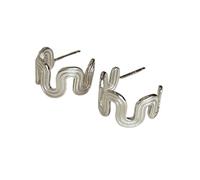 ZIAFRPN Géométrique Irrégulière Vague Lettre C Boucles D’Oreilles pour Femmes Tendance Fine Jewelry Personnalité Accessoire